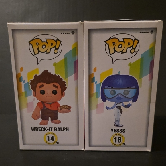 Funko Pop Wreck-It Ralph and Yesss Figures - Picture 3 of 8